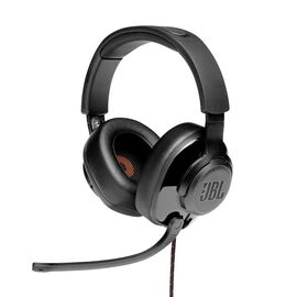 JBL Quantum 300 - Black - Hybrid wired over-ear PC gaming headset with flip-up mic - Hero JBL Quantum 300 - Black - Hybrid wired over-ear PC gaming headset with flip-up mic - Hero